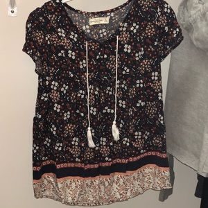 tassel blouse from abercrombie and fitch